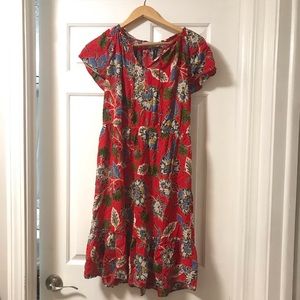 Red loft summer dress